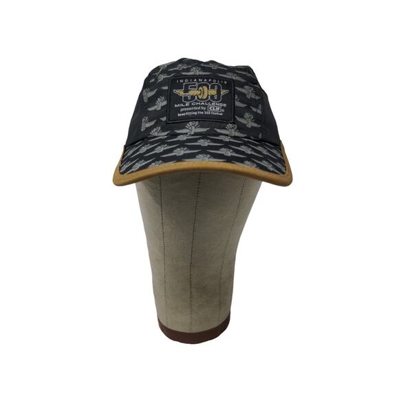 Indy 500 Mile Challenge Clif Bars Strapback Hat Repeat Logo Racing Black - Picture 1 of 9